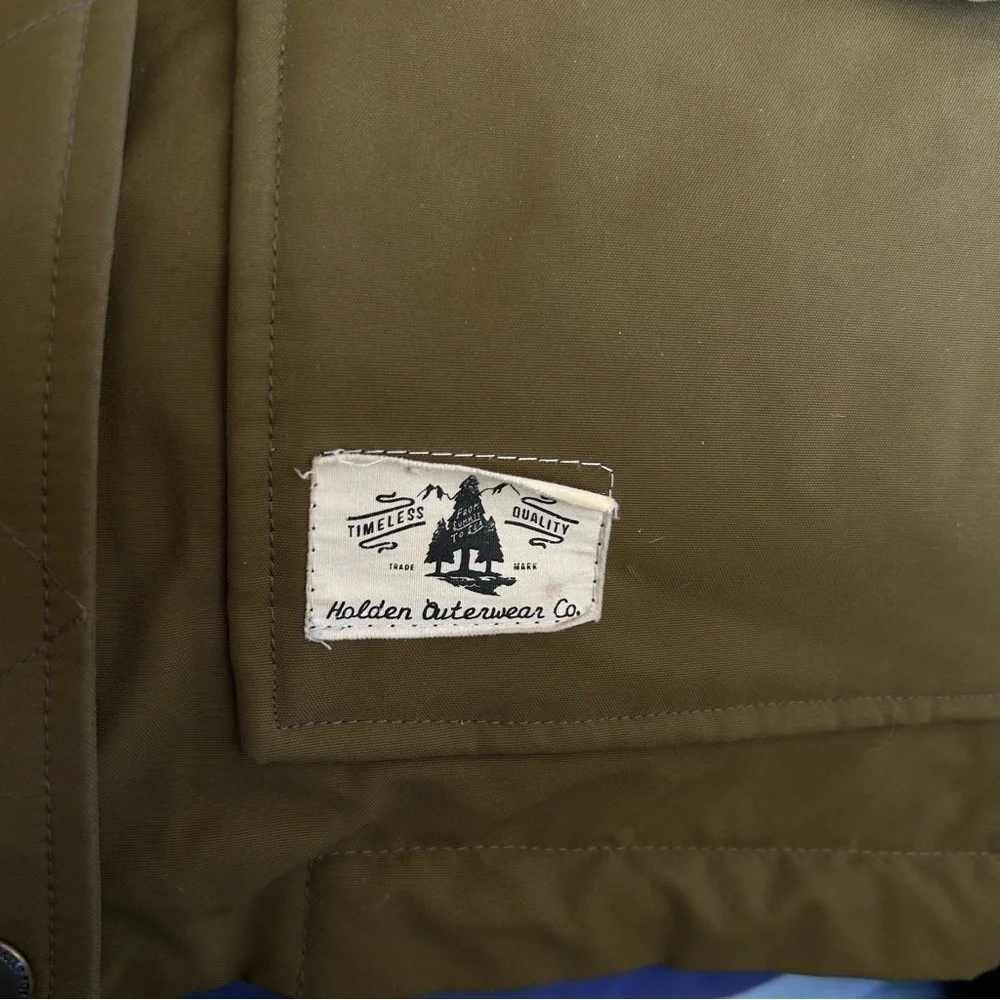 HOLDEN Womens Shelter Jacket Hooded Parka Ski Snowboard Jacket Olive Size XS